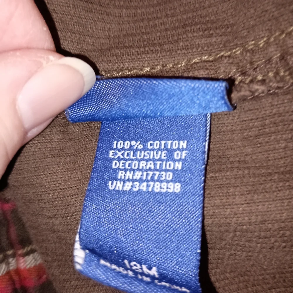 Oshkosh Vintage Brown Overalls Size 18 months